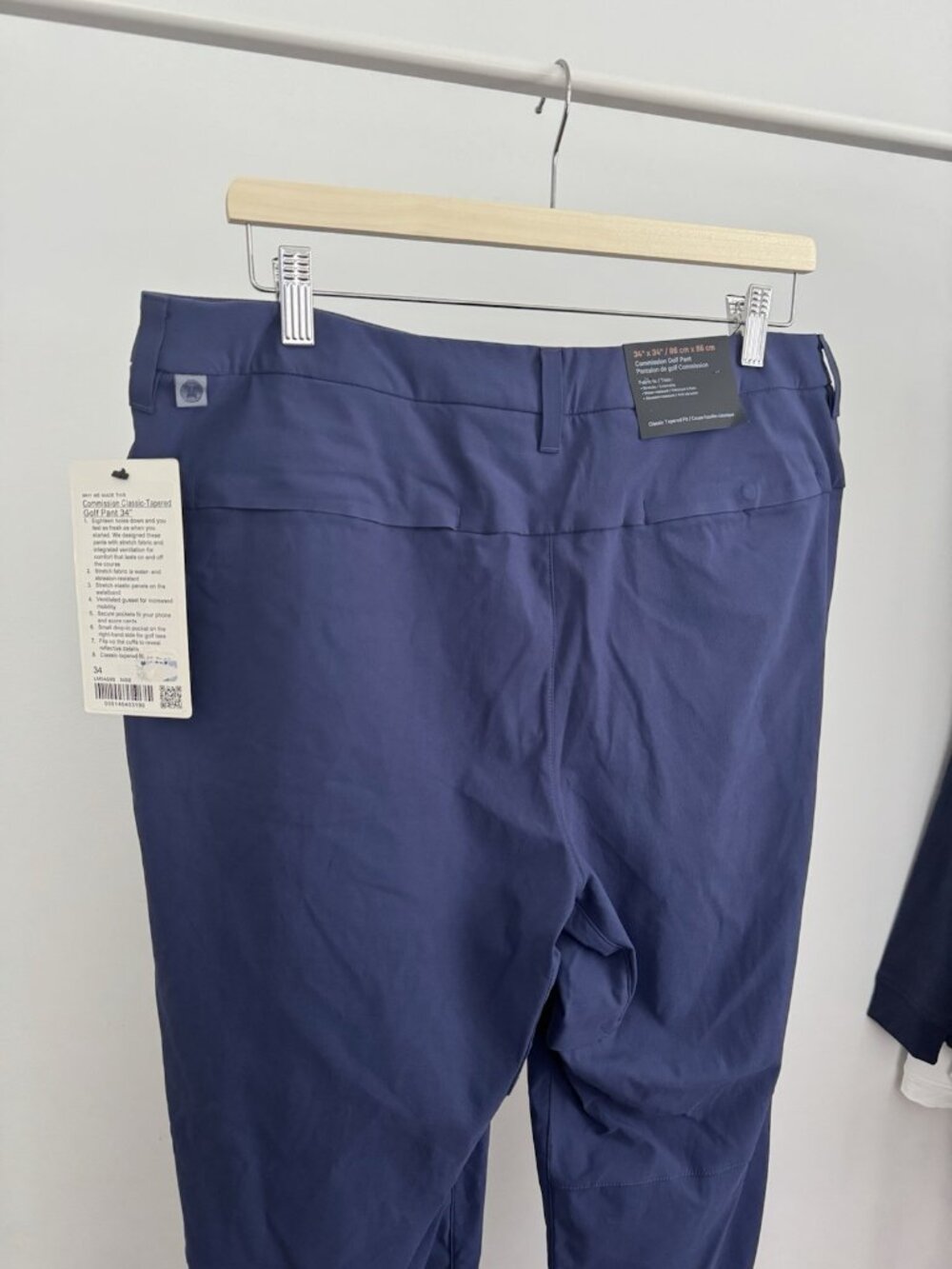 Lululemon Commission Golf Pants Men's 34x34 Navy Warpstreme NWT
